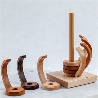【ふるさと納税】nokka　天然木の紙コップホルダー「Kotti」単品　ブラックウォルナット