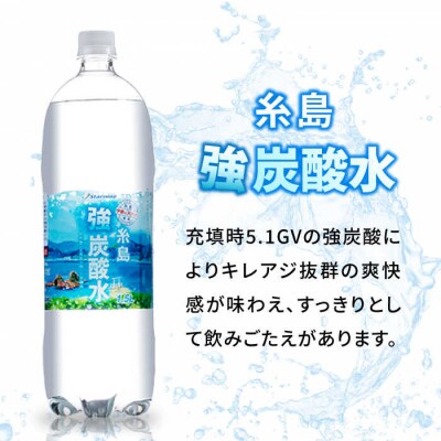 【全12回定期便】強炭酸水 1.5L×8本  糸島市/スターナイン 炭酸水  [ARM008]