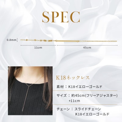 【京セラ】K18 ネックレス【ネックレス/K18/シンプル/カジュアル/Yライン/アズキチェーン】