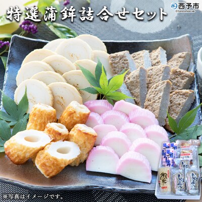 <伊予蒲鉾　特選蒲鉾詰合せセット>　かまぼこ　ちくわ　じゃこ天　天ぷら　魚介　郷土料理