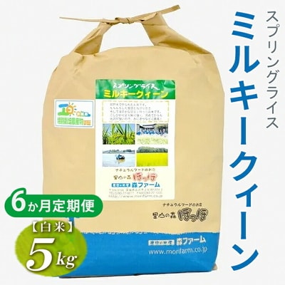 【定期便6か月】令和8年産 毎月届くスプリングライス ミルキークィーン (白米) 5kg _FN19