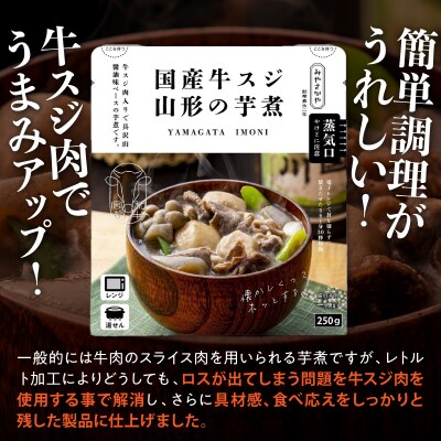 国産 牛スジ 山形の芋煮 250g × 6袋 山形 郷土料理 いも煮
