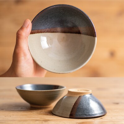 【黒薩摩焼】茶碗 2個