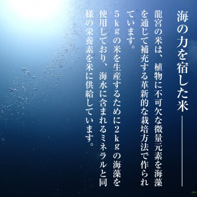 【定期便6ヶ月】龍宮の米 淡路島産海藻肥料栽培米 5kg×6ヶ月　ar11802