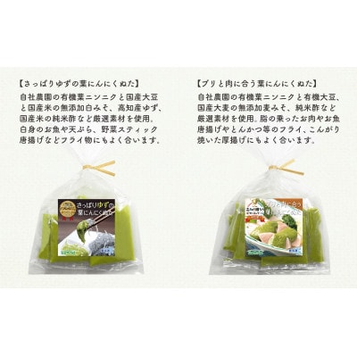 葉にんにくぬた和風2種(さっぱり、コク)土佐のご当地調味料