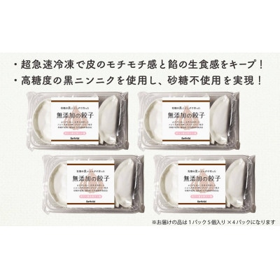 黒ニンニクと四万十豚で作った餃子(4パック4人前)【添加物不使用】