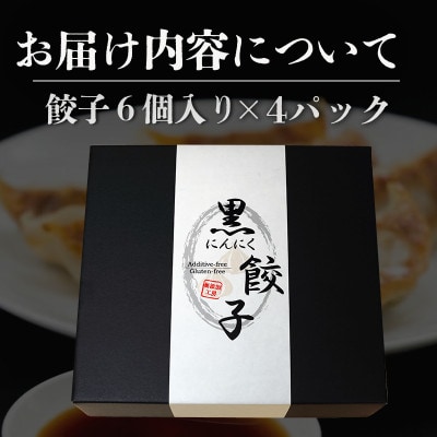 黒にんにくと四万十豚で作った最高級餃子(6個入り×4パック)