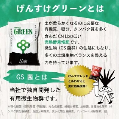 質の高い土づくりに!Gensuke GREEN 40L×10袋【複数個口で配送】
