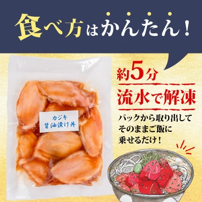 漬け丼4種セット サーモン・カジキマグロ・キハダマグロ・イカ 各1パック