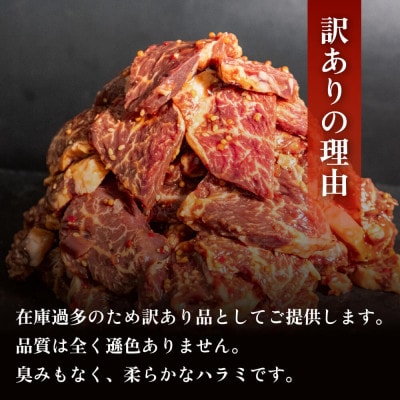 訳あり　牛　ハラミ　秘伝のタレ　味付け 600g ( 300g × 2パック )