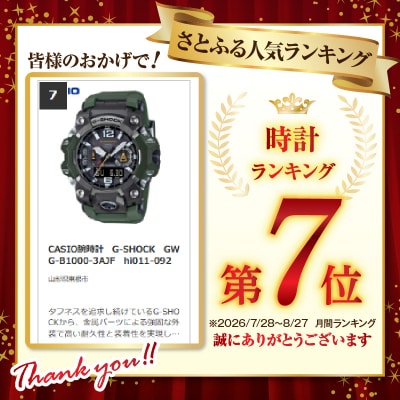 CASIO腕時計　G-SHOCK　GWG-B1000-3AJF　hi011-092