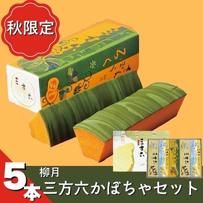 北海道十勝本別町柳月「三方六かぼちゃ」5本セット | ふるさと納税のお礼品