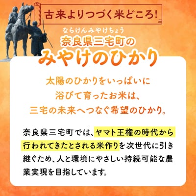 特別栽培米 みやけのひかり 2合 300グラム お試し 無農薬米 奈良県三宅町 白米 ヒノヒカリ