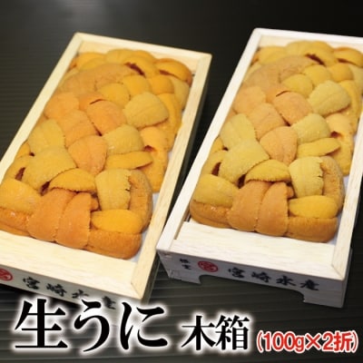エゾバフンウニ100g×2折[10月下旬以降発送] F-65001