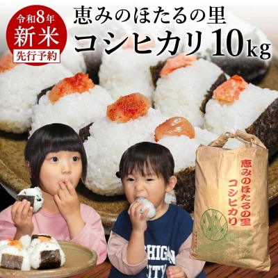 精米 10kg【令和8年産 コシヒカリ】ほたるの里八神集落