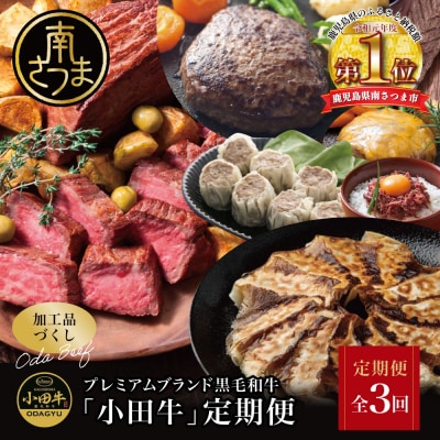 【全3回】プレミアムブランド「小田牛」定期便[加工品づくし]