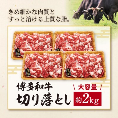 博多和牛 A4ランク以上 切り落とし 約2.0kg(500g×4P)
