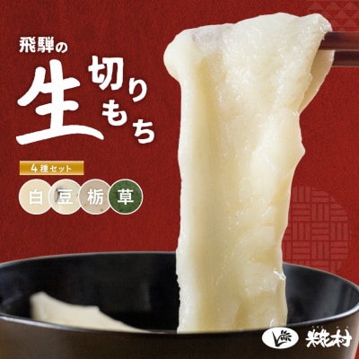 先行受付【2026年11月中旬頃順次発送】飛騨の生切りもち 4種類セット【冷凍】【87-8】