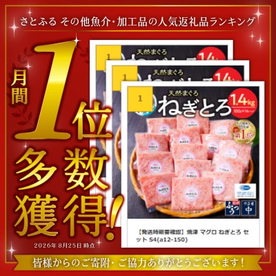 【発送時期要確認】焼津 マグロ ねぎとろ セット S4(a12-150)
