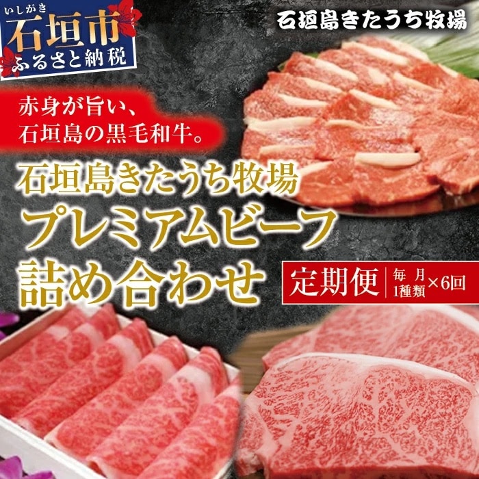 【6回定期便】石垣島きたうち牧場プレミアムビーフ 詰め合わせ