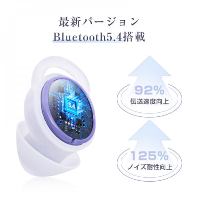 【昼夜兼用イヤホン】 寝ホン 2025年 最新型 睡眠用イヤホン＜ホワイト＞