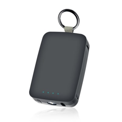 【ブラック】モバイルバッテリー 6800mAh iPhone/Type-Cケーブル内蔵
