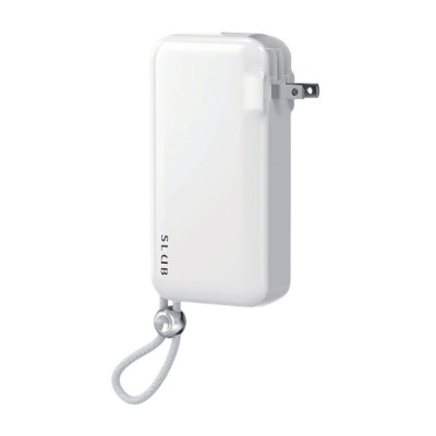 【ホワイト】モバイルバッテリー 15000mAh 55.5Wh 大容量