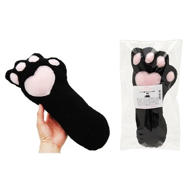 猫用おもちゃ けって遊べるニャンコの手 黒猫|09_chm-cf0101c