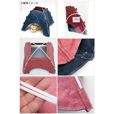 リバーシブルテント キャンプセット(テント&猫じゃらし)ハンドメイド|09_chm-c30101