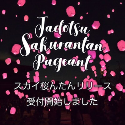 ～夜空を幻想的に彩る桜色のランタン～ スカイランタンリリース【A-119】