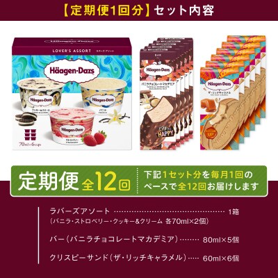 <全12回定期便・連続>ハーゲンダッツ『3種の贅沢ギフトセット(204個)』_H0016-1441