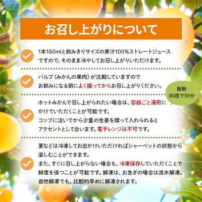 みかんジュース100% ジュース ストレート 土佐乃かなや Redなみかん 計48本 be-0034