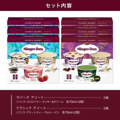 【着日指定可】ハーゲンダッツ バラエティアソート6箱 アイス アイスクリーム_H0016-124