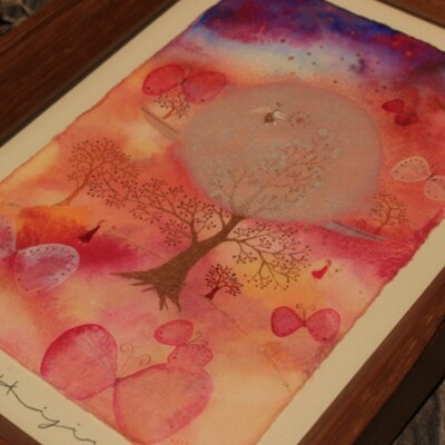 あなたの思いを一枚の絵にリーディングペイントアート*256