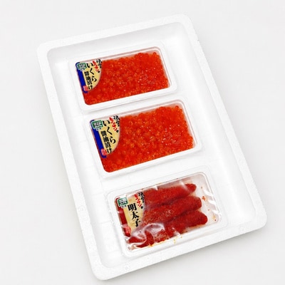 醤油いくら140g×2P・辛子明太子140g×1P C-16042