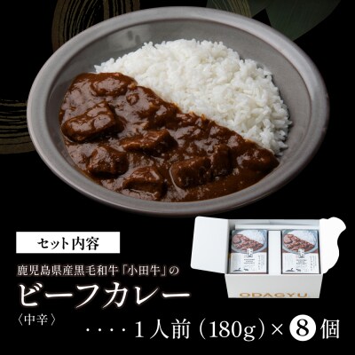 【プレミアムブランド】鹿児島県産黒毛和牛「小田牛」ビーフカレー 8個(180g×8)