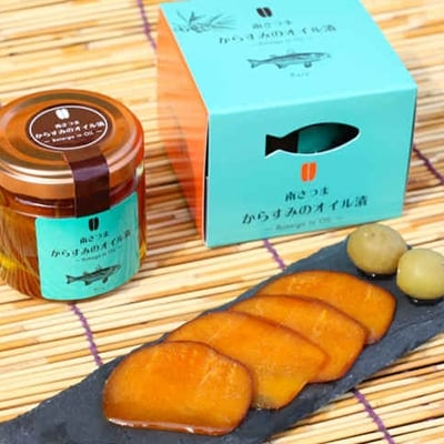 【希少 高級珍味】鹿児島県産 特撰からすみオリーブオイル漬(大)
