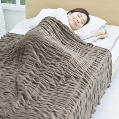 着る岩盤浴BSファイン　快眠レムケット　シングルサイズ　ブラウン