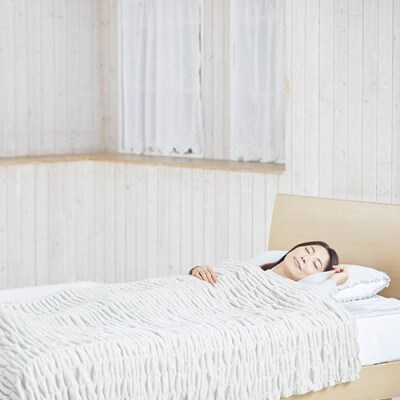 着る岩盤浴BSファイン　快眠レムケット　シングルサイズ　ブラウン