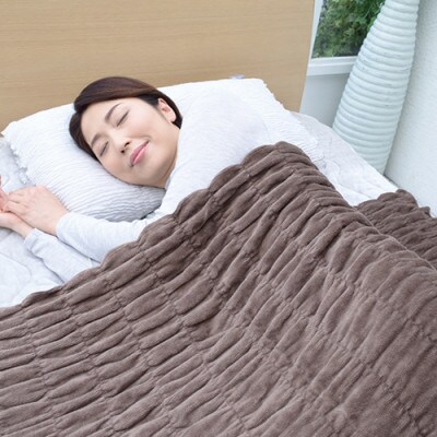 着る岩盤浴BSファイン　快眠レムケット　シングルサイズ　ブラウン