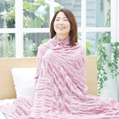 着る岩盤浴BSファイン　快眠レムケット　シングルサイズ　ピンク