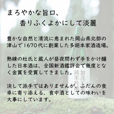 加茂五葉 吟醸のみくらべ 720ml 2本入り(大吟醸・純米吟醸)