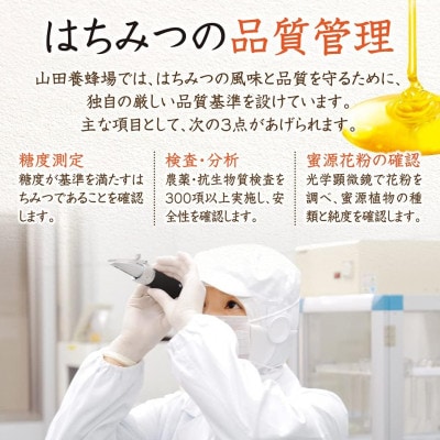 里山のからすさんしょう蜂蜜 300gとルーマニア産アカシア蜂蜜 300gの食べ比べセット