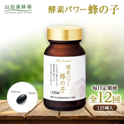 【毎月定期便】酵素パワー蜂の子 (21512)全12回