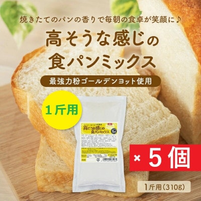 高そうな感じの食パンミックス1斤用×5個(ホームベーカリー用)