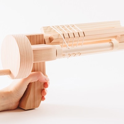 楽天市場】手作り工作キット ガトリングガン ゴム鉄砲 16連射