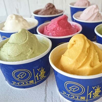 【ジャージー牛乳】パティシエが作るこだわりアイス 6種12個セットA　各120ml入り 