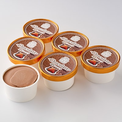 スイーツ専門店の作るこだわりアイスクリーム12個セット　チョコアイス　各90ml入り