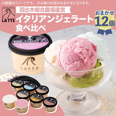 LATTEのカップジェラート詰め合わせ【おまかせ】全12個