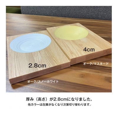 晴れの日のパスタ皿【ウォルナット/スノーホワイト】H28mm